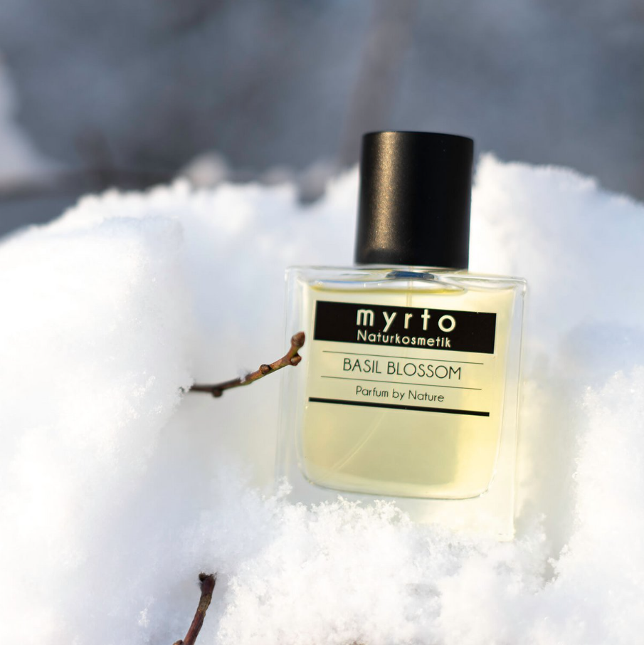 Myrto biologisch natuurlijk parfum - BASILICUM bloesem - 50 ml Unisex Eau de Parfum