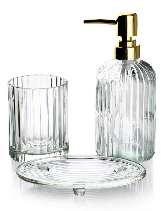 Bathroom set 400ml gold pump