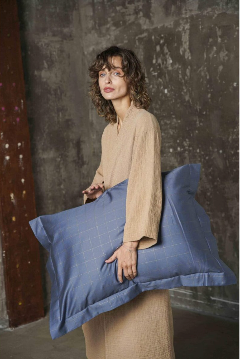 Cotton Bathrobe Orion Camel