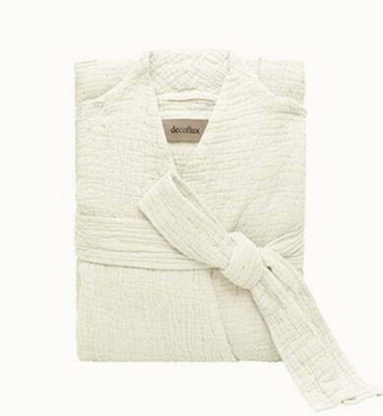 Cotton Bathrobe Orion White