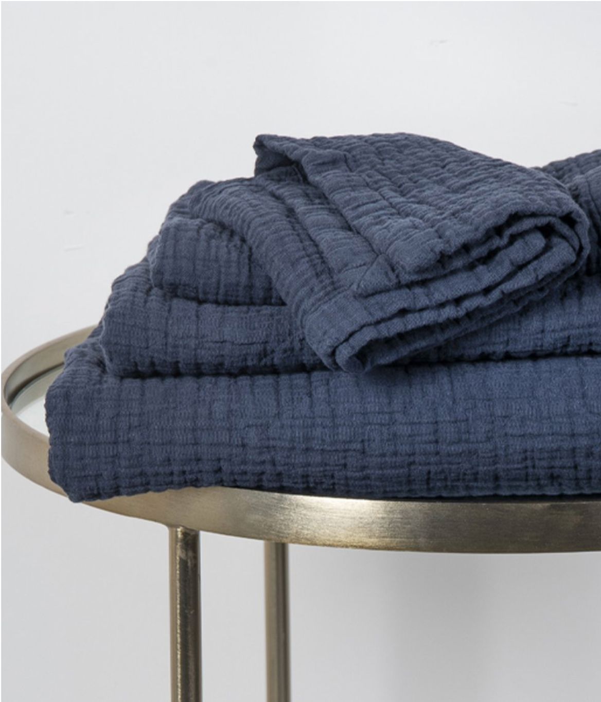 Bath towel Orion Anthracite blue