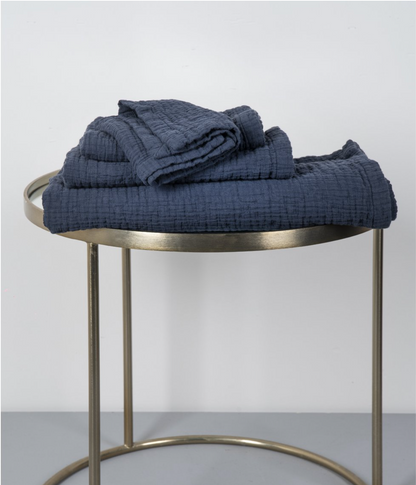 Bath towel Orion Anthracite blue