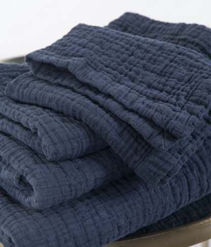 Bath towel Orion Anthracite blue
