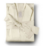 Satin kimono bathrobe Plain Antique White
