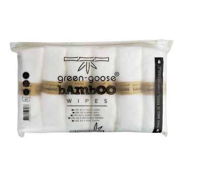 Bamboe Wasdoekjes - 6 Stuks - Wit - 80% Bamboe