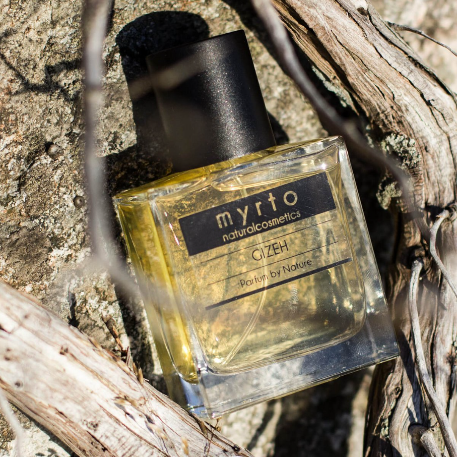 Myrto Biologisch Natuurlijk Parfum GIZEH - kruidig-houtachtige geur - unisex